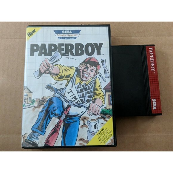 Paperboy Sega Master System TESTED WORKING CLEANED EUC *NO MANUAL*